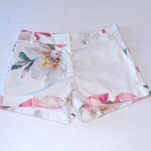 Perfect condition satin feel floral shorts